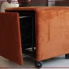 Clearance Pouf in tessuto Cubix a marchio a prezzo ribassato Pouf