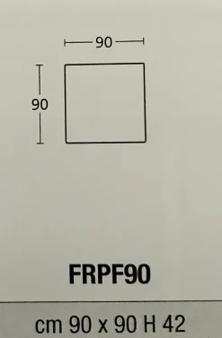 Pouf in tessuto Frank a marchio a prezzo scontato^Le Comfort Clearance