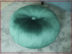 Clearance Pouf in tessuto Kaia a marchio a prezzo scontato Pouf