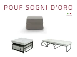 Discount Pouf in tessuto Pouf-letto Sogni d'oro a marchio a prezzo scontato Pouf