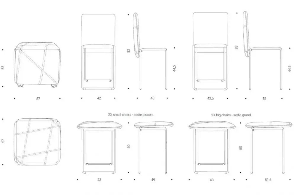 Pouf senza letto Cubix in offerta^Ozzio Hot