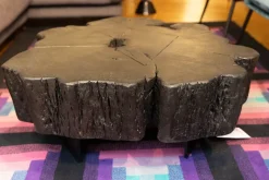 Artigianale Prezzi ribassati per il tavolino design N. 1 tavolino legno massello sezione originale tronco di- Tavolini