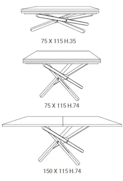 Easyline Prezzi ribassati per il tavolino design Shazam di- Tavolini
