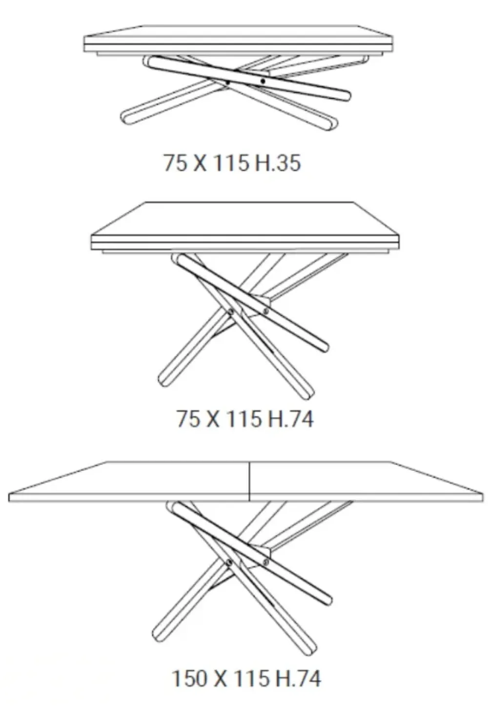 Easyline Prezzi ribassati per il tavolino design Shazam di- Tavolini