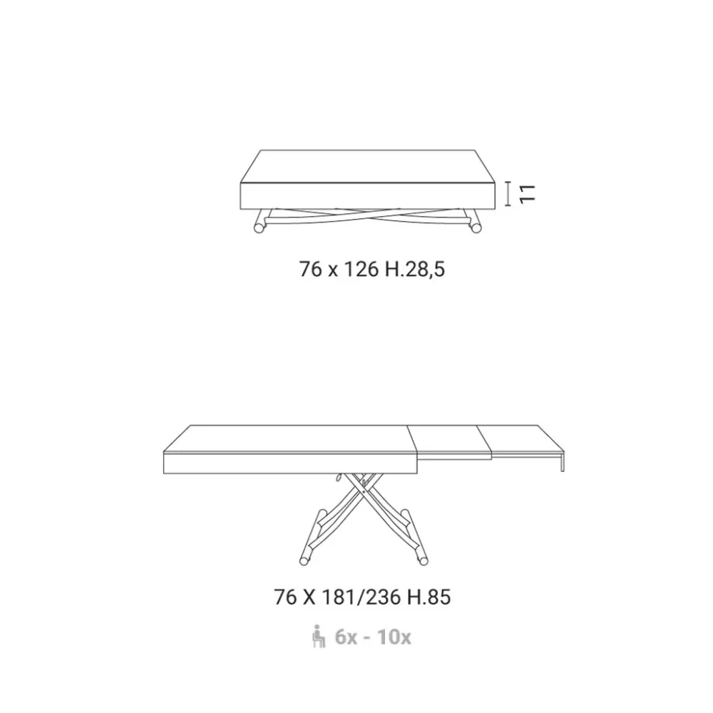 Online Prezzi ribassati per il tavolino design Up di Tavolini