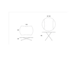 Compar Prezzi ribassati per il tavolino moderno Simple round di- Tavolini