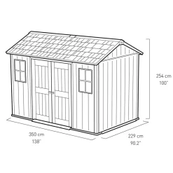 New Progetta interni con Casetta da giardino Oakland 1175sd ! Casette Da Giardino