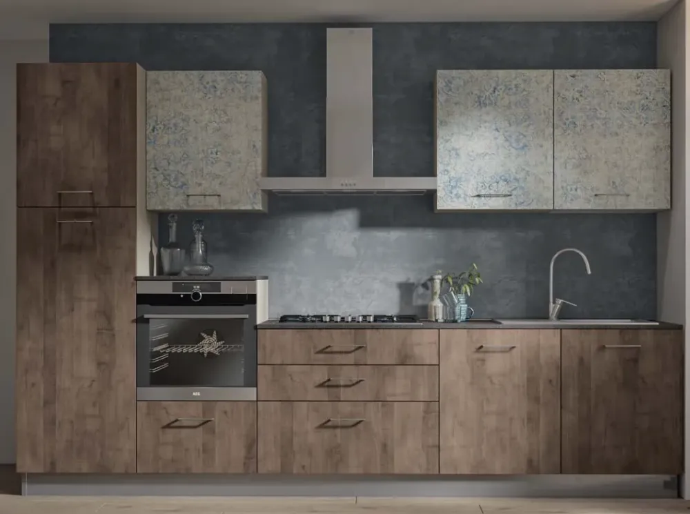 Arrex Progettista interni: Composizione 330-02 moderna e lineare, scontata. Colori unici!- Cucine Lineari|Cucine Moderne