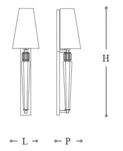 Italamp Progettista interni: scopri la Lampada da parete 8057/ap , stile Design Spillo!- Applique Da Parete