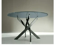 Discount Progettista interni: Tavolo Barone in vetro ellittico, offerta outlet. Tavoli