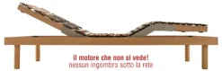 Ideare RETE MOTORIZZATA PER MATERASSO SINGOLO 80 x 195/200 cm  MOD. ELBA,- Letti