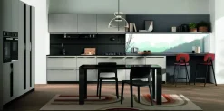 Richiedi il prezzo: cucina grigia moderna Lungomare plus combo.05 di in offerta Cucine Lineari|Cucine Moderne
