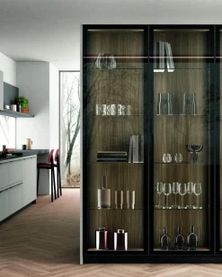 Richiedi il prezzo: cucina grigia moderna Lungomare plus combo.05 di in offerta Cucine Lineari|Cucine Moderne