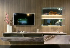 Richiedi ora il prezzo della parete attrezzata Living materia alabastro di^Lago Online