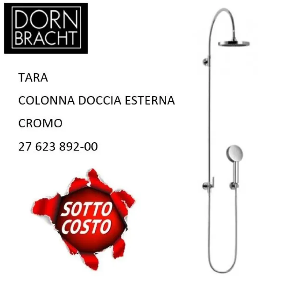Artigianale Rubinetto per il bagno di casa Dornbracht colonna doccia tara elemental 27 623 892-00 cromo a prezzi convenienti- Rubinetteria Bagno