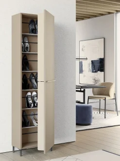 Clearance Scarpiera in melaminico Linear di con forte sconto Scarpiere