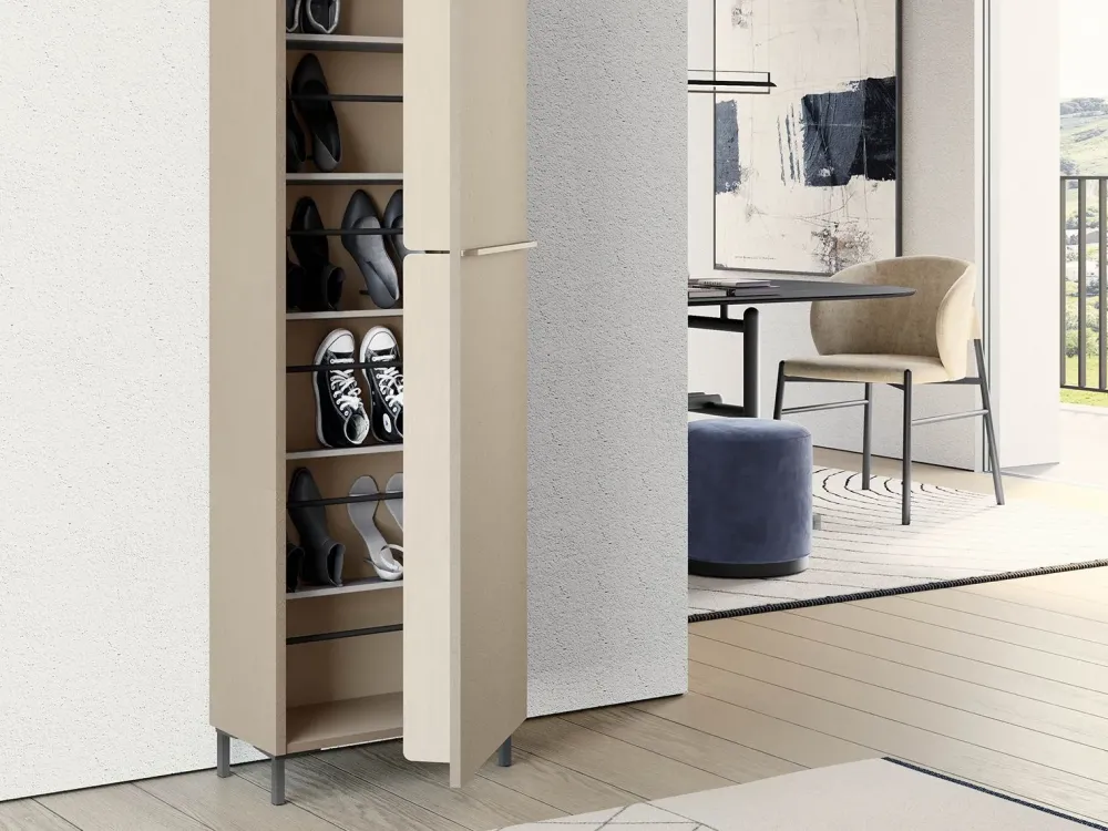 Clearance Scarpiera in melaminico Linear di con forte sconto Scarpiere