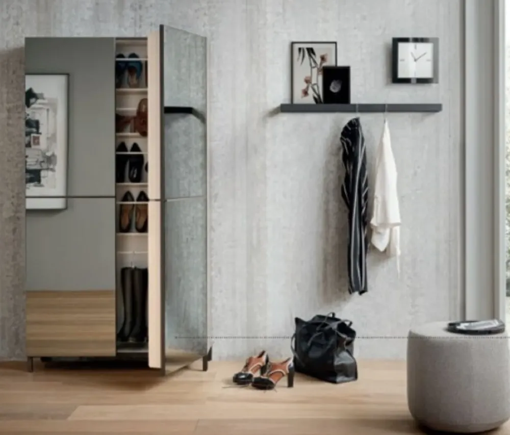 Birex Scarpiera in specchio Linear di in offerta- Scarpiere