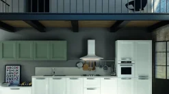 Essebi Scontata: Macchina Bianca , lineare e classica. Acquistala ora!- Cucine Lineari