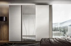 Sconto 40% su Armadio Aurora 3 ante scorrevoli con specchi bicolore. Cin a prezzo scontato!^Dal Cin Best