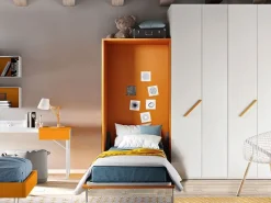 Scopri il letto Verticale a scomparsa, finitura arancia con sconto 48%!^Artigianale Online
