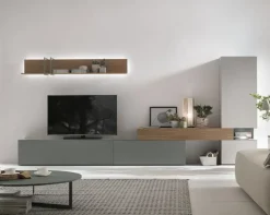 Outlet Scopri il prezzo riservato della parete attrezzata At114 di Pareti Attrezzate