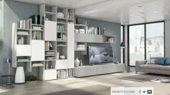 Colombini Casa Scopri il soggiorno modello L502 di a prezzi outlet!- Pareti Attrezzate