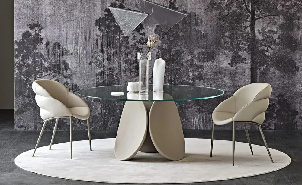 Scopri il Tavolo con piano in vetro rotondo a prezzo outlet!^Cattelan Italia New