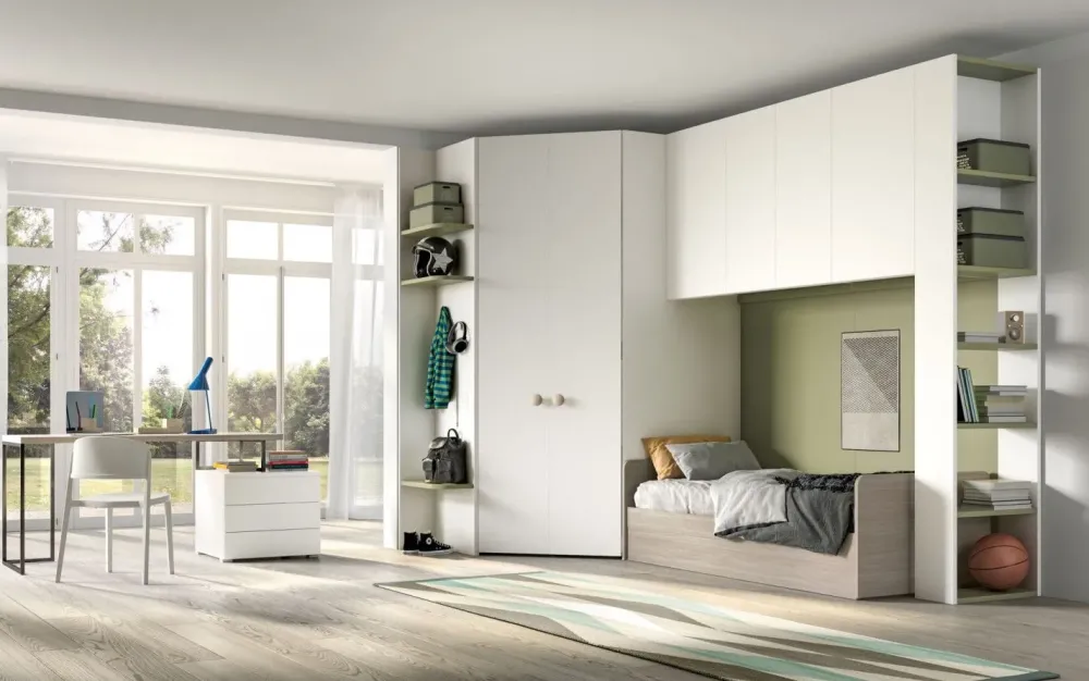 ZG Mobili Scopri la cameretta Room141 : letto a ponte scontato! Ottieni un arredamento di qualità per la tua casa!- Camerette