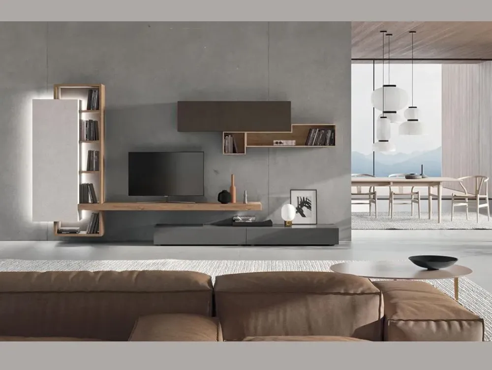 Scopri la composizione Horizon di a prezzo scontato! Arreda il tuo soggiorno con stile!^Mobilgam Best