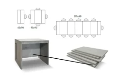 Md work Scopri la Consolle allungabile con sconto del 46%. Pratica e funzionale, è la scelta perfetta per arredare la tua casa!- Consolle