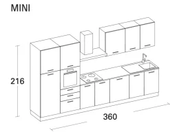 Scopri la Cucina Composizione 360-01 di con -20%!^Arrex Clearance