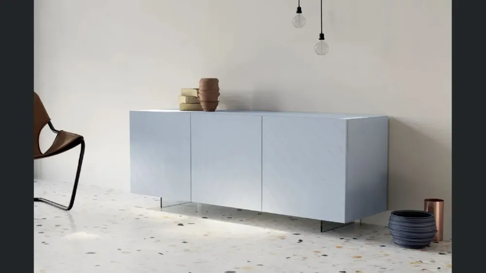 Discount Scopri la Madia Origami di in laccato opaco a prezzo Outlet! Madie