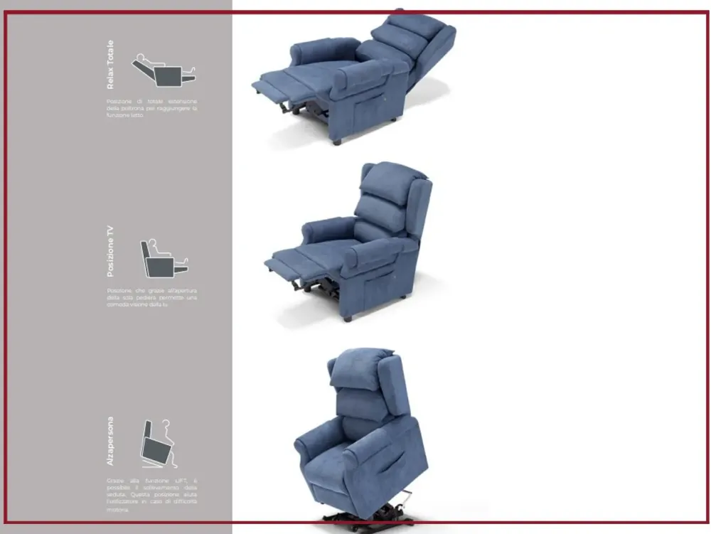 Egoitaliano Scopri la Poltrona Relax Nuvola di in Offerta Outlet! Movimento relax incluso.- Poltrone Relax