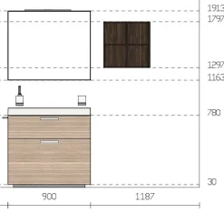 Best Scopri l'offerta Outlet sui mobili da bagno Aquo! Mobili Bagno Sospeso