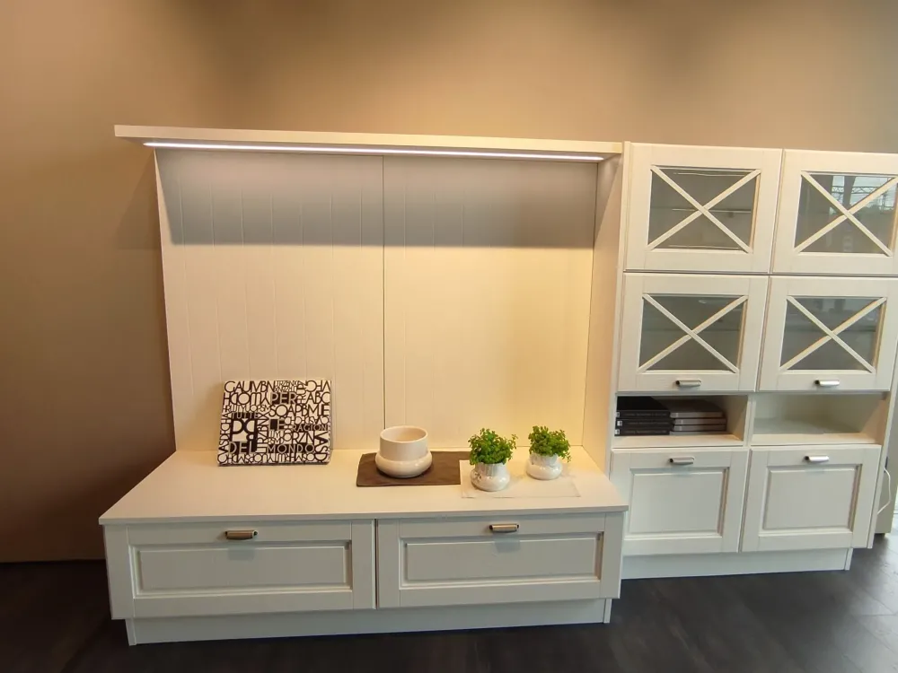 Lube Cucine Scopri Mobile Soggiorno Agnese di scontato -50%!- Pareti Attrezzate