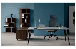 Scrivania direzionale - ufficio completo rhea in vetro a prezzo scontato Arredo Ufficio