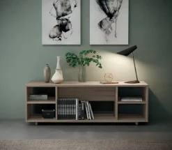 Flycom Scrivania direzionale in legno Ufficio completo  a marchio a prezzi outlet- Arredo Ufficio