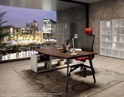 Sale Scrivania direzionale in legno Ufficio completo rhea a marchio a prezzi convenienti Arredo Ufficio