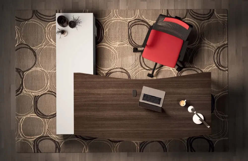 Sale Scrivania direzionale in legno Ufficio completo rhea a marchio a prezzi convenienti Arredo Ufficio