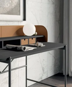 Dall'Agnese Scrivania direzionale in pelle Supernova * a marchio con forte sconto- Arredo Ufficio