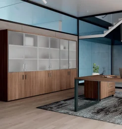 New Scrivania direzionale in legno E ufficio completo stratos plus  a marchio con forte sconto Arredo Ufficio