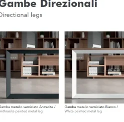 Sale Scrivania direzionale in vetro Postazione ufficio completa stratos plus a prezzi convenienti Arredo Ufficio