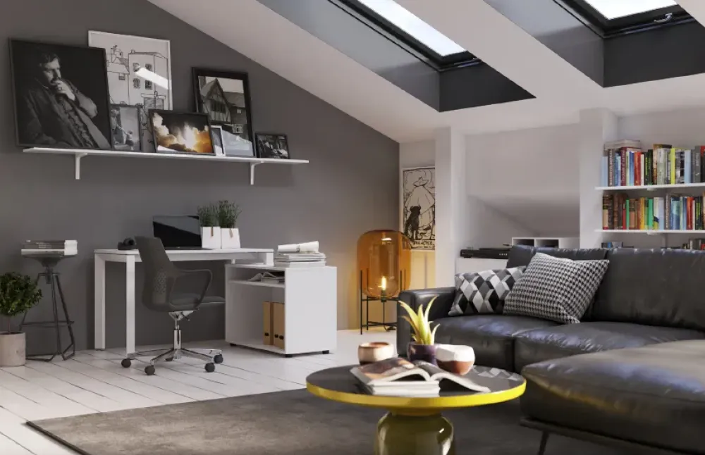 Las Mobili Scrivania direzionale in legno Andrea - postazione home officecon sedia a marchio a prezzi convenienti- Arredo Ufficio