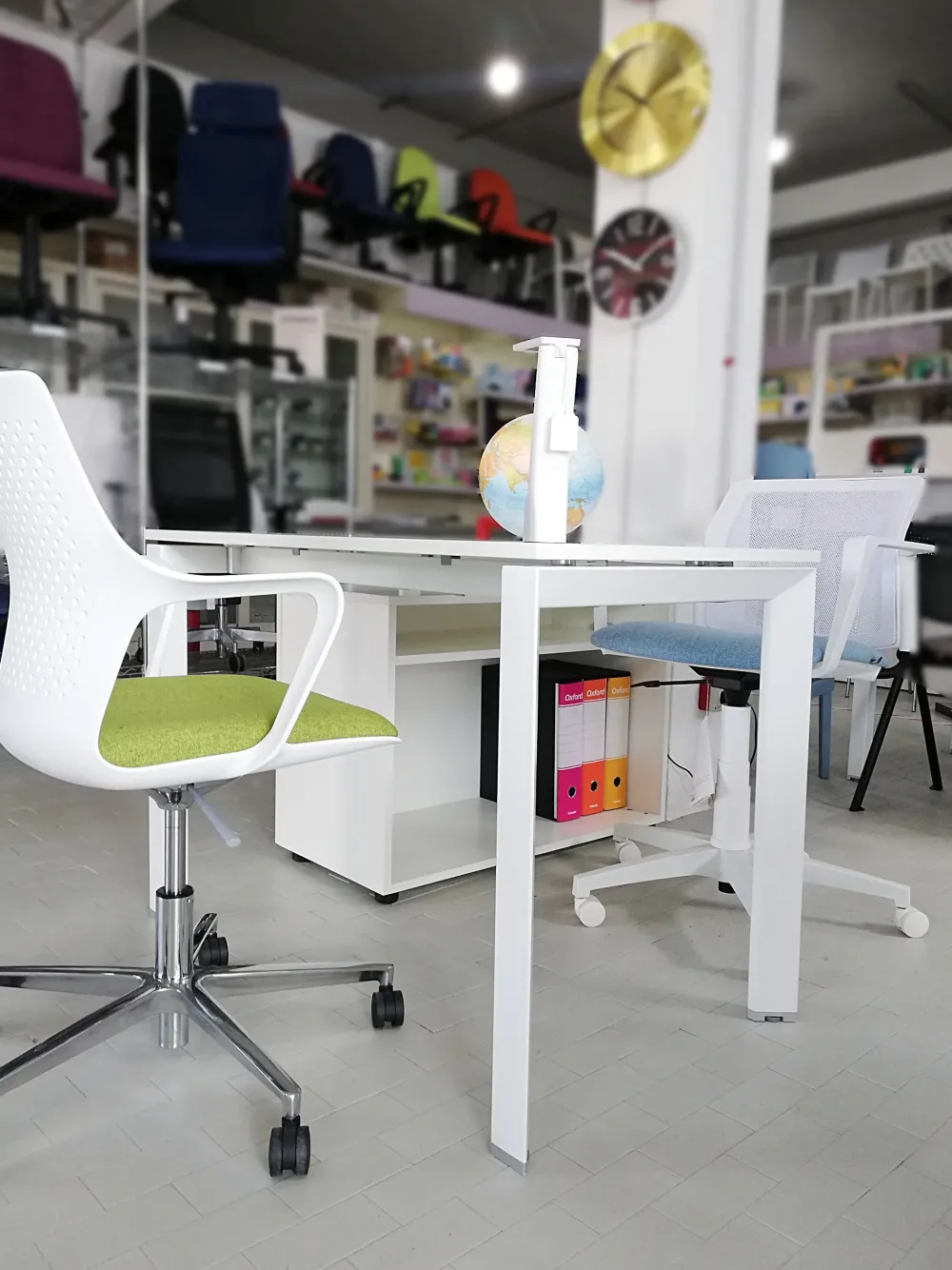 Las Mobili Scrivania direzionale in legno Andrea - postazione home officecon sedia a marchio a prezzi convenienti- Arredo Ufficio