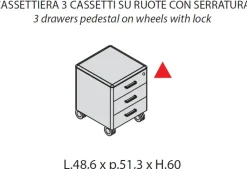 Scrivania direzionale in legno Direzionale iulio a marchio a prezzi convenienti^Las Mobili New