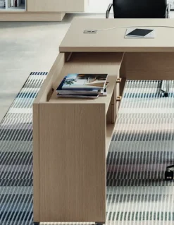 Las Mobili Scrivania direzionale modello Delta - composizione ufficio completo in legno ad un prezzo speciale- Arredo Ufficio