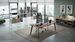 New Scrivania direzionale modello Postazione ufficio completo rhea in legno ad un prezzo speciale Arredo Ufficio