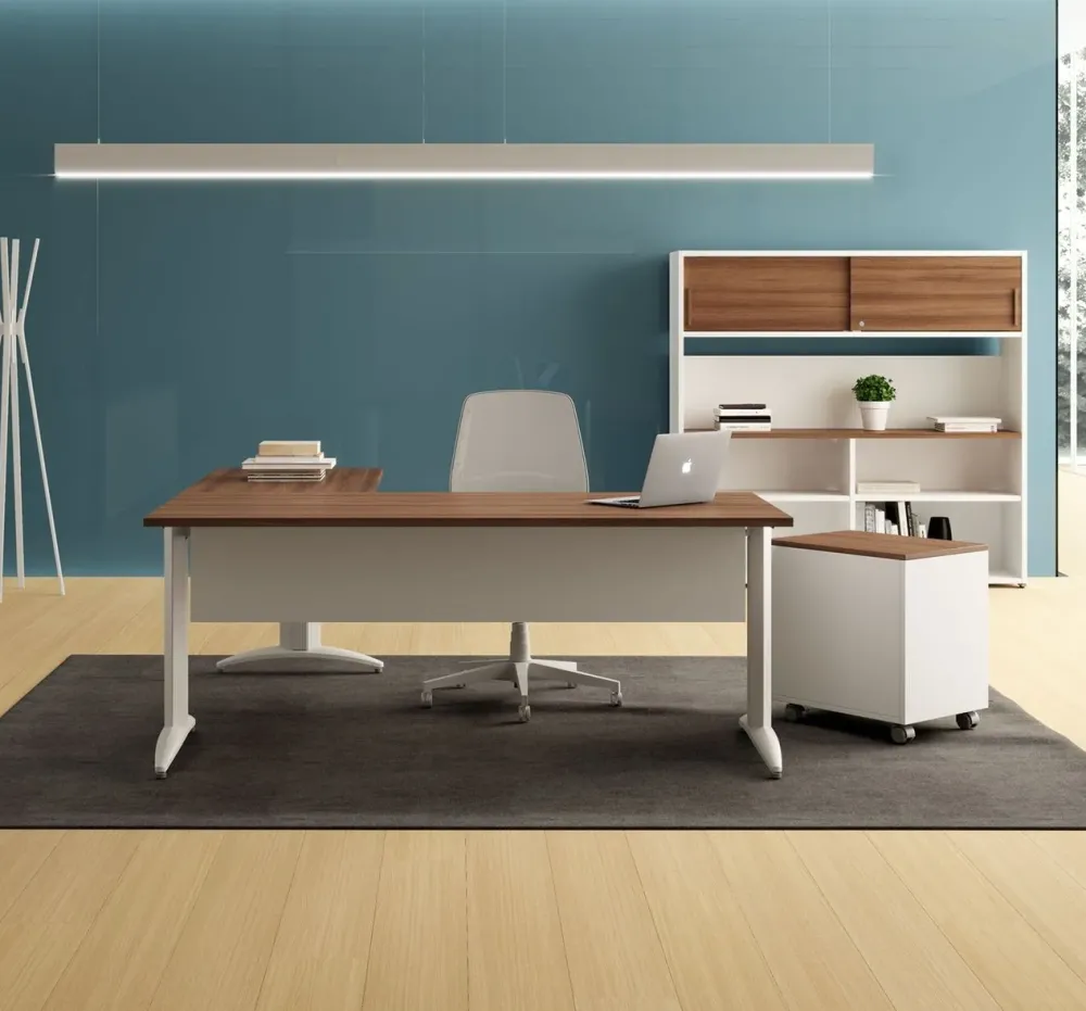 Las Mobili Scrivania direzionale Oxi in legno a prezzo scontato- Arredo Ufficio