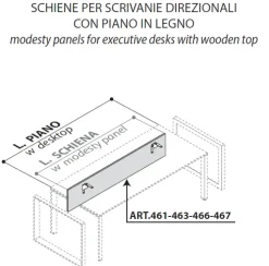 Discount Scrivania direzionale 5th element in legno in Offerta Outlet Arredo Ufficio